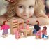 Furniture Toys Set Wooden Dollhouse Miniature for Kids Pretend Play Rooms Set bathroom