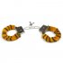 Furry Soft Metal Handcuffs Couple Chastity Sex Toys Role playing Erotic Products Adult Games SM Bondage Handcuffs  Silver leopard print