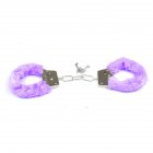 Furry Soft Metal Handcuffs Couple Chastity Sex Toys Role playing Erotic Products Adult Games SM Bondage Handcuffs  purple