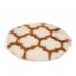 Fuzzy Rug Area  Rug Round Floor Mat Carpet For Bedroom Living Room Home Decor Camel lantern with white edge 60cm in diameter