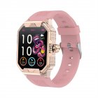 Fw06 Smart Watch Bluetooth compatible Call Blood Oxygen Heart Rate Monitor Offline Payment Sports Bracelet Pink