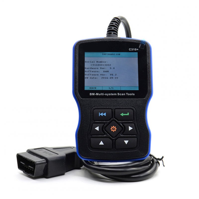 C310+ Car Detector Fault Diagnosis Instrument Tool Multilingual Code Reading Card Automobile Scan Tool 