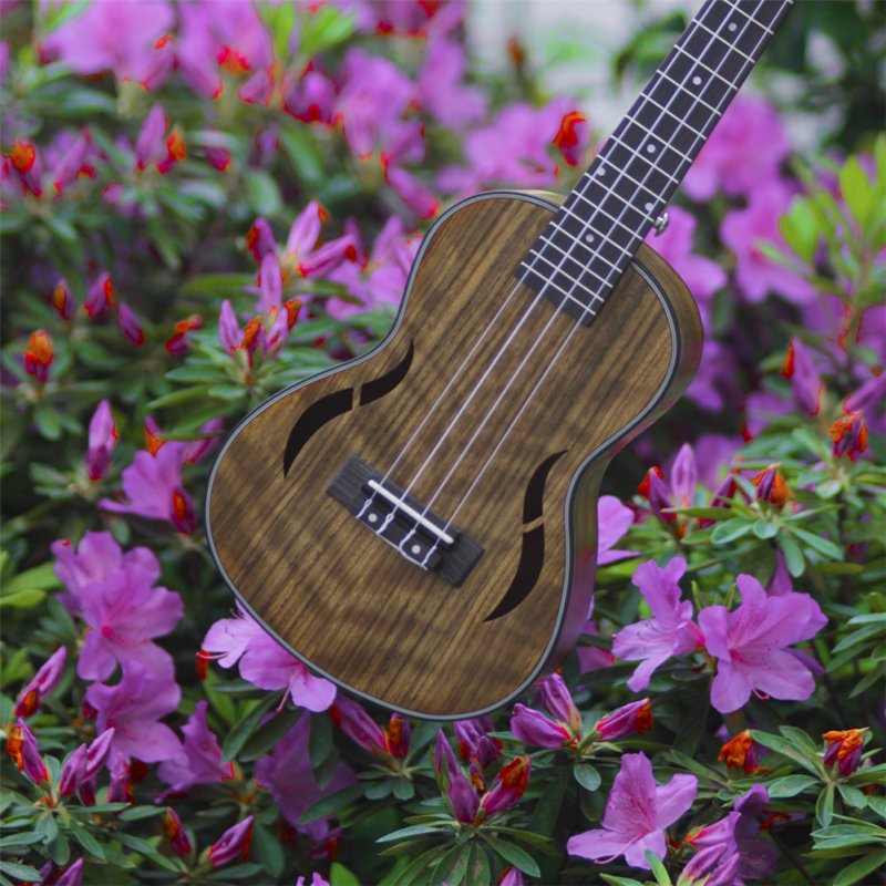 23/26 inches 18 Frets Walnut Ukulele Hawaiian Small Guitar Hawaii 4 String Guitar 26 inches_18 frets walnuts