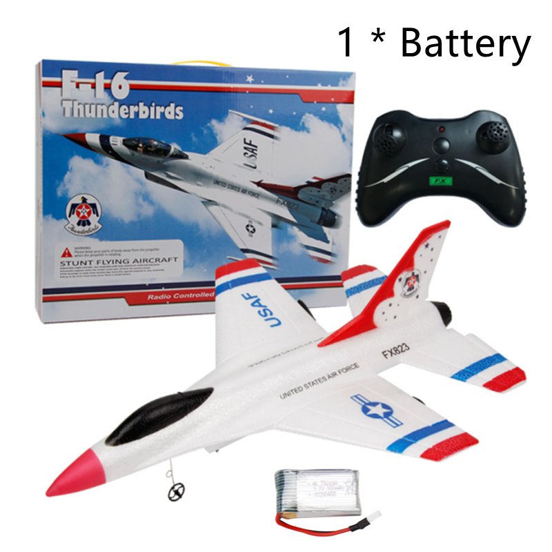 Fx823 RC Plane Foam F16 2.4g RC Glider Electric Fixed-wing Aircraft Toys