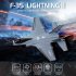 Fx935 Rc Airplane 2 4g 4ch F35 Fighter Epp Drone Remote Control Plane Electric Rc Aircraft Model Toys Black