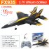 Fx935 Rc Airplane 2 4g 4ch F35 Fighter Epp Drone Remote Control Plane Electric Rc Aircraft Model Toys Black
