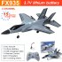 Fx935 Rc Airplane 2 4g 4ch F35 Fighter Epp Drone Remote Control Plane Electric Rc Aircraft Model Toys Black