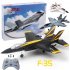 Fx935 Rc Airplane 2 4g 4ch F35 Fighter Epp Drone Remote Control Plane Electric Rc Aircraft Model Toys Black
