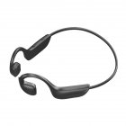 G 100 Waterproof Bone  Conduction Headset Earphone Bluetooth  5 1 Wireless Sports  Earphone Headset With  Mic Wireless  Earphone black