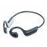 G 100 Waterproof Bone  Conduction Headset Earphone Bluetooth  5 1 Wireless Sports  Earphone Headset With  Mic Wireless  Earphone black