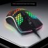 G 102 USB Computer Mouse Lightweight Hollow Wired Gaming Mouse Pink