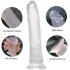 G Spot Realistic Jelly Dildo with Strong Suction Cup Flexible Penis Harness Compatible Anal Adult Sex Toys for Women  Transparent color