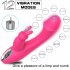 G Spot Vibrator Rabbit Dildo Vibrator Clitoris Stimulator Vibrator for Female Dildo Adult Sex Toys rose Red