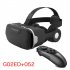 G02ED Shinecon VR Glasses Headset Version Eye Protection 360 Panoramic Glasses Mobile Phone VR Glasses glasses 052 remote control