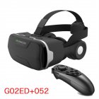 G02ED Shinecon VR Glasses Headset Version Eye Protection 360 Panoramic Glasses Mobile Phone VR Glasses glasses+052 remote control