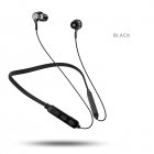 G04 In-ear Bluetooth-compatible Headset Handsfree Call Hanging Neck Music Sports Earplugs Magnetic Suction Headphone Black