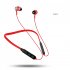 G04 In ear Bluetooth compatible Headset Handsfree Call Hanging Neck Music Sports Earplugs Magnetic Suction Headphone Red