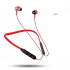 G04 In-ear Bluetooth-compatible Headset Handsfree Call Hanging Neck Music Sports Earplugs Magnetic Suction Headphone Red