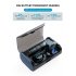 G06 Bluetooth Earphone TWS Stereo Business Headset Wireless LED Power Display Earbuds With Microphone black