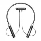 G07 Three-dimensional Neck-hanging  Earphone Pluggable Card Magnetic Absorbing Life-grade Waterproof Bluetooth-compatible Sports Headset G07 [Magic Black] Blister Box