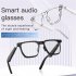G09 Smart Glasses Wireless Bluetooth Audio Anti Blue Light Glasses for Traveling Driving Gaming Black