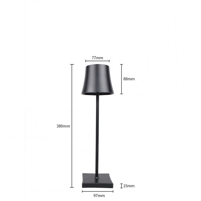 Led Table Lamp 5200mah Aluminum Alloy Living Room Eye Protective Usb Charging Bedside Reading Lamp 