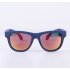 G1 Bone Conduction Music Playing Headset Polarized Glasses Sunglasses Blue Frame Red Lenses