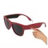 G1 Bone Conduction Music Playing Headset Polarized Glasses Sunglasses Red frame red lens