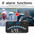 G10 Hud Gps Head Up Display Speedometer Overspeed Led Monitor Windscreen Projector With Overspeed Alarm Digital Clock blue and white