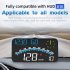 G10 Hud Gps Head Up Display Speedometer Overspeed Led Monitor Windscreen Projector With Overspeed Alarm Digital Clock green light