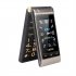 G10 c Dual display Dual sim Cellphone 1800mah Large Battery Flip Mobile Phone With Big Voice Loudspeaker gold