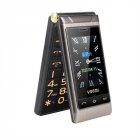 G10 c Dual display Dual sim Cellphone 1800mah Large Battery Flip Mobile Phone With Big Voice Loudspeaker Tarnish Color