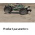 G105 1 10 Scale RC Car 2 4ghz 4wd 46km h  High speed Big Wheel RC Car Off Road Waterproof Green