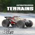 G105 1 10 Scale RC Car 2 4ghz 4wd 46km h  High speed Big Wheel RC Car Off Road Waterproof Green