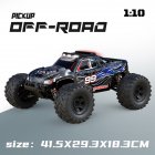 G106 1:10 RC Car 2.4ghz Scale 4wd 46km/h+ High Speed Big Wheel RC Truck