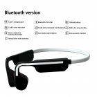 G11 True Bone Conduction Bluetooth-compatible Headset Wireless Sports Earphone Waterproof Ear-mounted Headphones With Microphone silver black