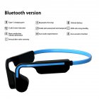 G11 True Bone Conduction Bluetooth-compatible Headset Wireless Sports Earphone Waterproof Ear-mounted Headphones With Microphone blue black