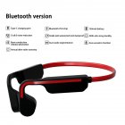 G11 True Bone Conduction Bluetooth-compatible Headset Wireless Sports Earphone Waterproof Ear-mounted Headphones With Microphone Reddish black