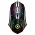G11 Wire controlled Gaming Mouse 3 level Adjustable Dpi 4 Button Illuminated Usb Computer Mouse  Mute  star black
