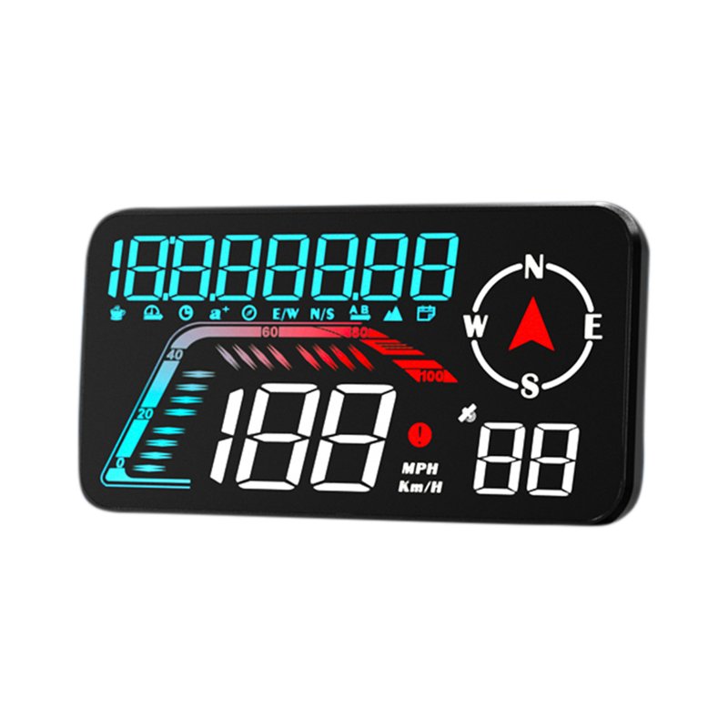 G12 Car Digital Head-Up Display 5.5-Inch GPS Over-Speed Alarm Speedometer