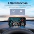 G12 Car Digital Head Up Display 5 5 Inch GPS Over Speed Alarm Speedometer Blue and White
