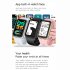 G132 Women Smart Watch 1 45inch Color Screen Heart Rate Blood Oxygen Sleep Monitoring Waterproof Black