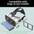 G15e VR Glasses With Headphone 3d Virtual Reality Glasses For 4 5 7 0 Inch Mobile Phone For Christmas Gifts White
