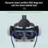 G15e VR Glasses With Headphone 3d Virtual Reality Glasses For 4 5 7 0 Inch Mobile Phone For Christmas Gifts White