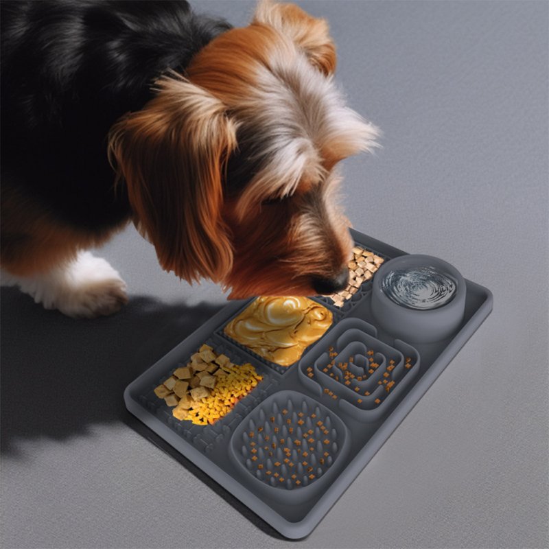 Pet Treats Food Mat Slow Feeder Dog Bowls With Suction Cups Interactive Toys Pet Supplies For Bathing Grooming Training 