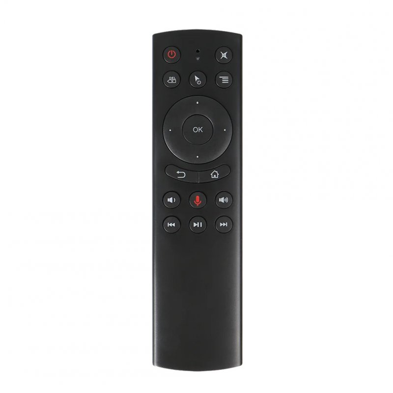 G20S Air Mouse Wireless Remote Keyboard Voice Inputting Air Fly Mouse Remote Control With USB Receiver Compatible For Android TV Box Tablet PC black