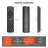 G20S PRO Voice Remote Wireless Replacement Remote Keyboard With 6 Axial Gyroscope IR Learning Air Fly Mouse Compatible For Android H96 MAX TV Box black