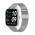 G21 Smart Watch Bluetooth compatible Calling 1 69 Inch Large Screen Voice Assistant Heart Rate Monitoring Sports Bracelet silver steel belt