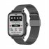 G21 Smart Watch Bluetooth compatible Calling 1 69 Inch Large Screen Voice Assistant Heart Rate Monitoring Sports Bracelet silver steel belt