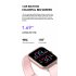 G21 Smart Watch Bluetooth compatible Calling 1 69 Inch Large Screen Voice Assistant Heart Rate Monitoring Sports Bracelet Pink Silicone Strap